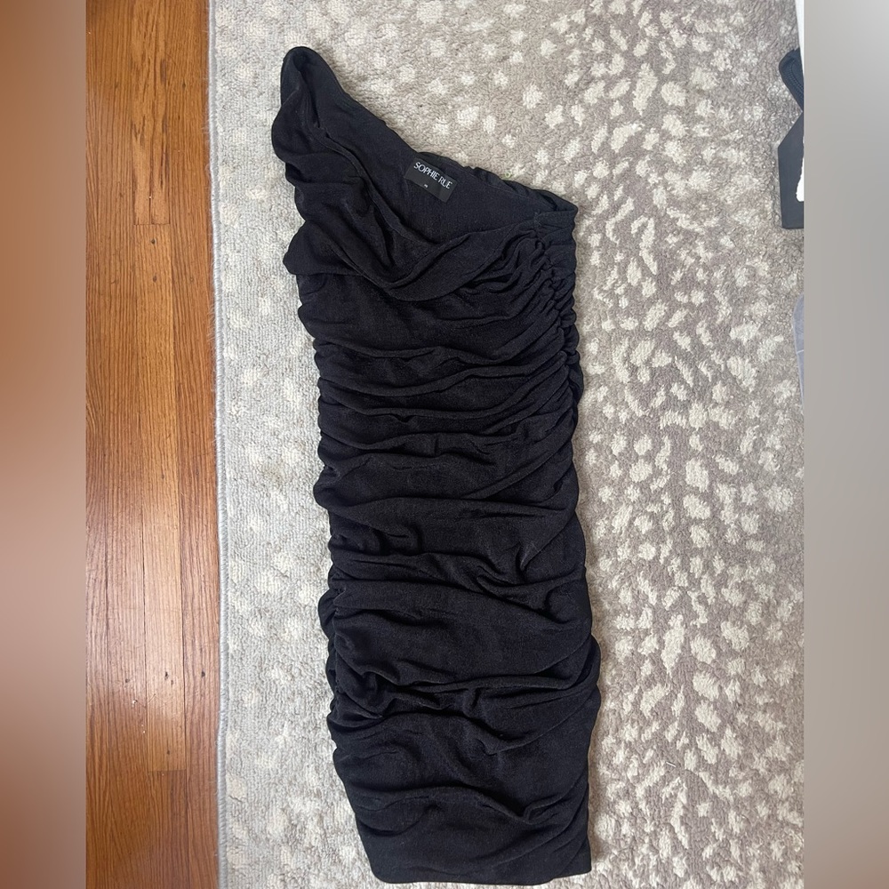 Sophie Rue rouched black dress